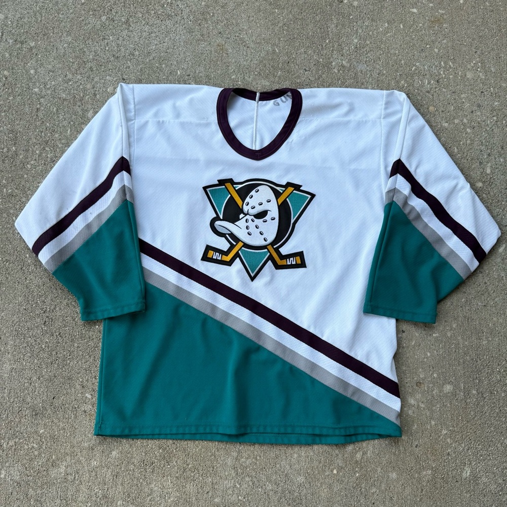 Vintage CCM Anaheim Mighty Ducks Hockey Jersey Size Large